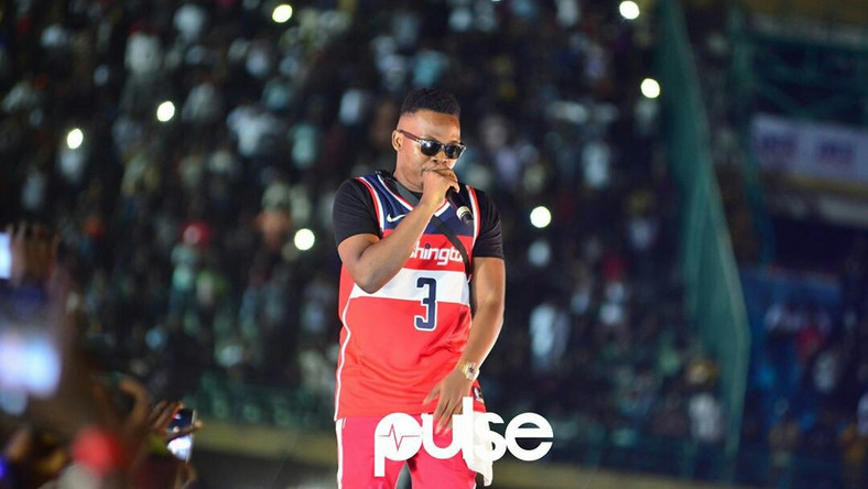 Olamide at the Teslim Stadium