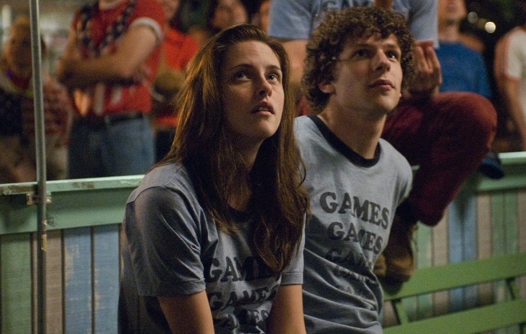Kristen Stewart i Jesse Eisenberg w filmie