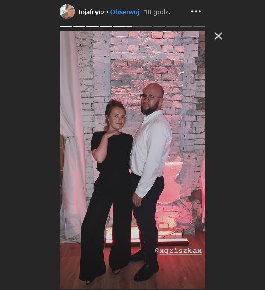 Wśród weselnych gości pojawiło się wiele znanych twarzy. Jedną z nich była Olga Frycz.