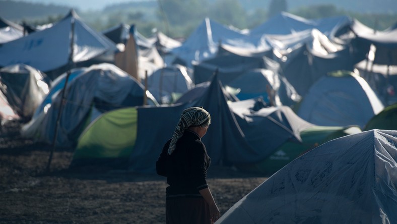 Ob & # XF3; with the refugees & #  x17A; c & # XF3; in the Idomeni