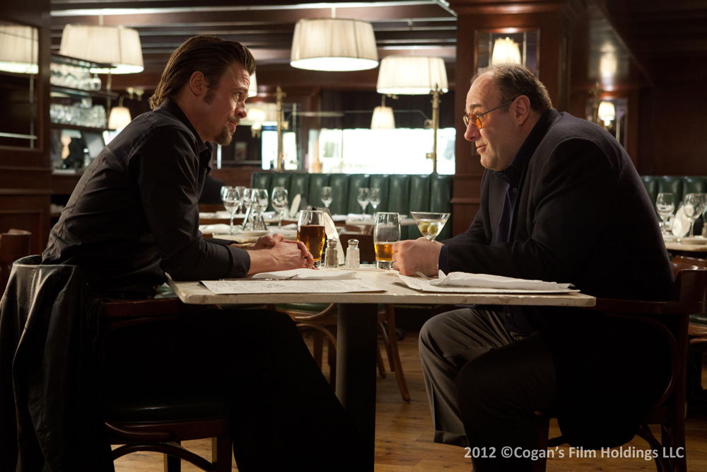 James Gandolfini i Brad Pitt w filmie