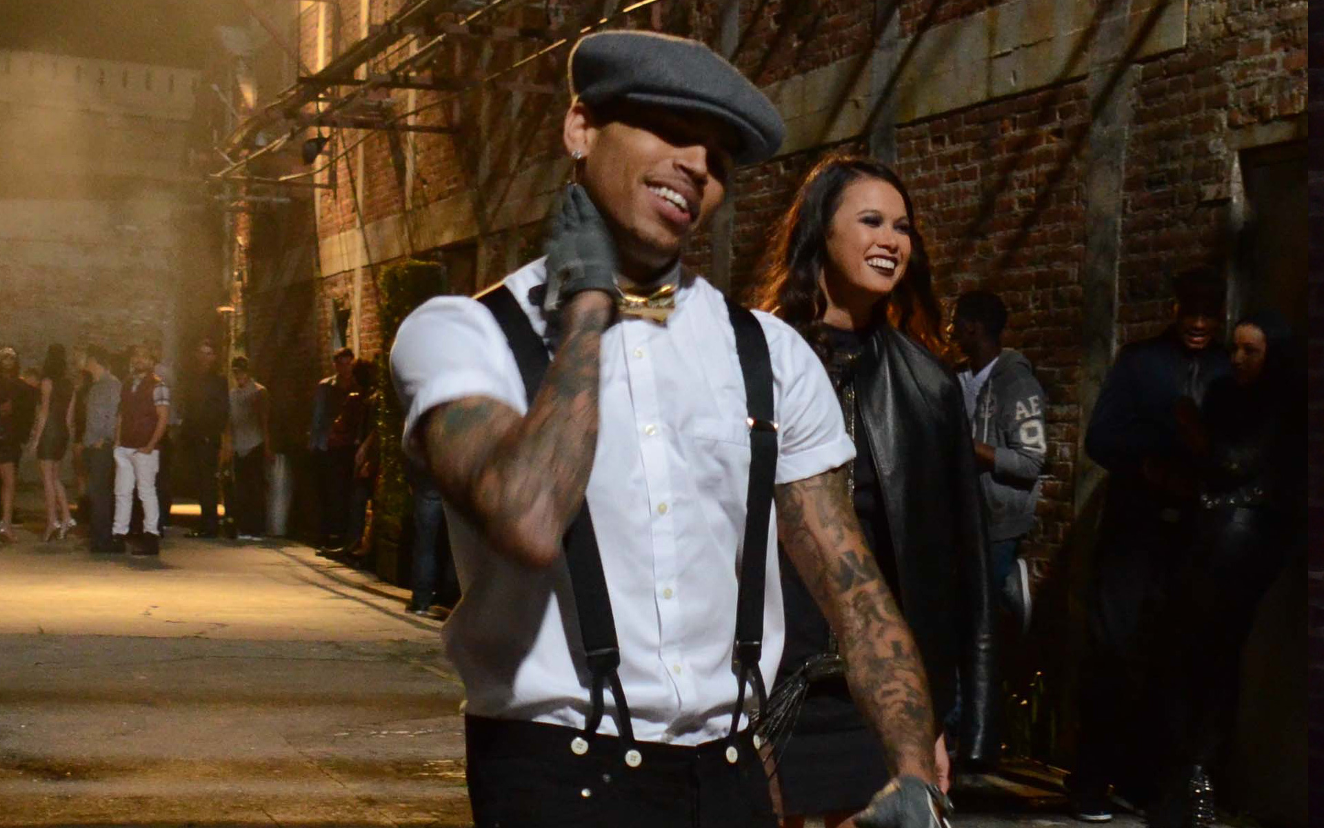 Chris Brown na planie