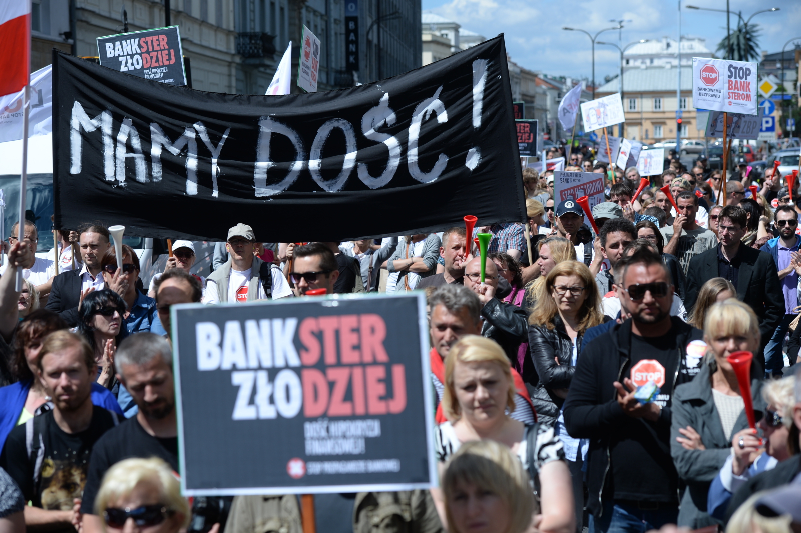 Warszawa frankowicze manifestacja
