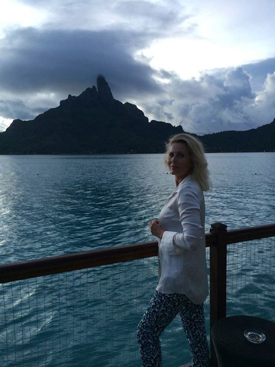 Grażyna Szapołowska sylwestra spędziła w malowniczej scenerii wysp Bora Bora.