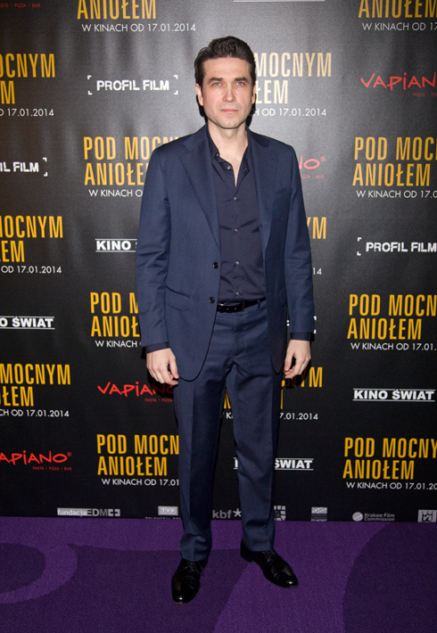 Marcin Dorociński na premierze filmu