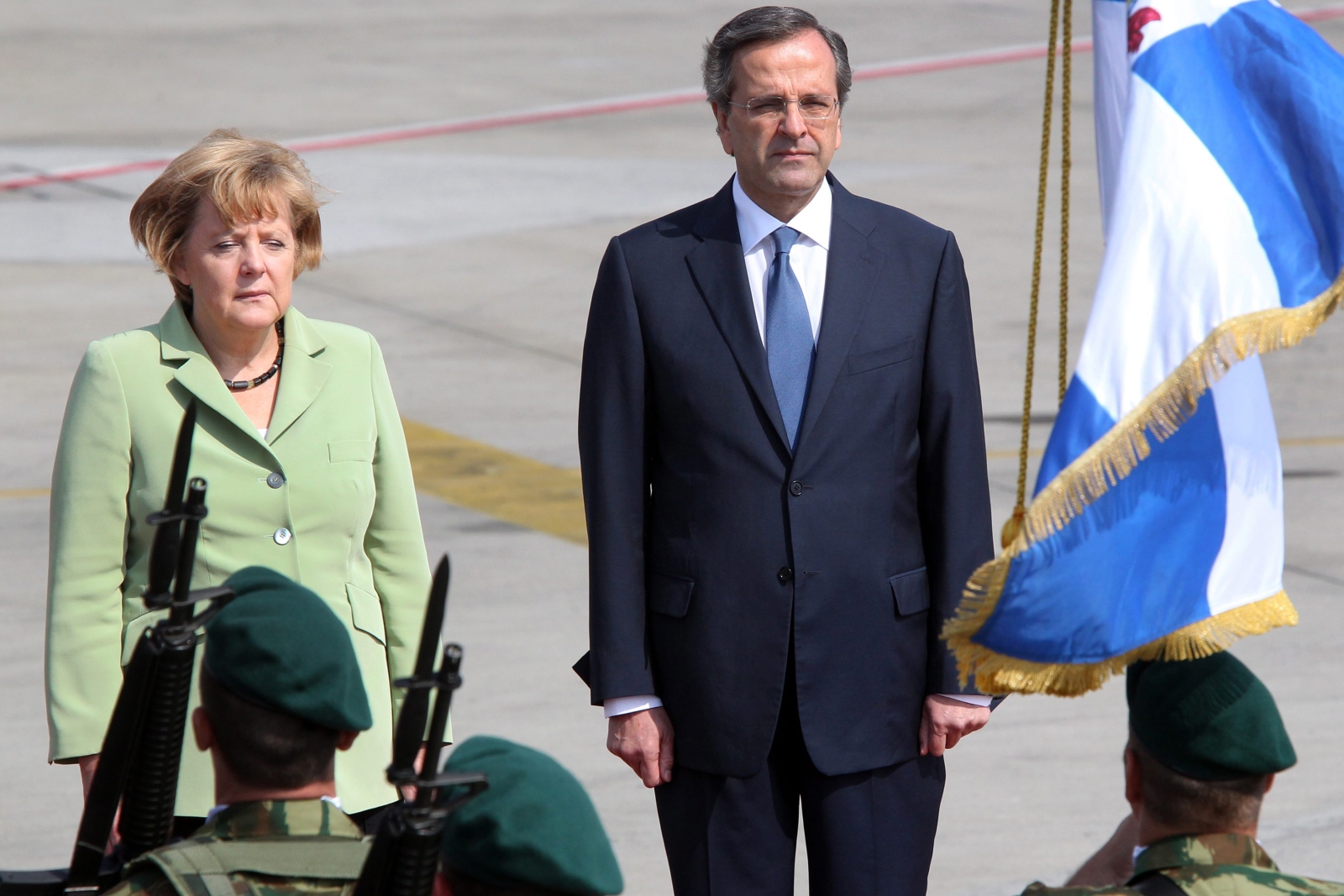 Angela Merkel w Atenach