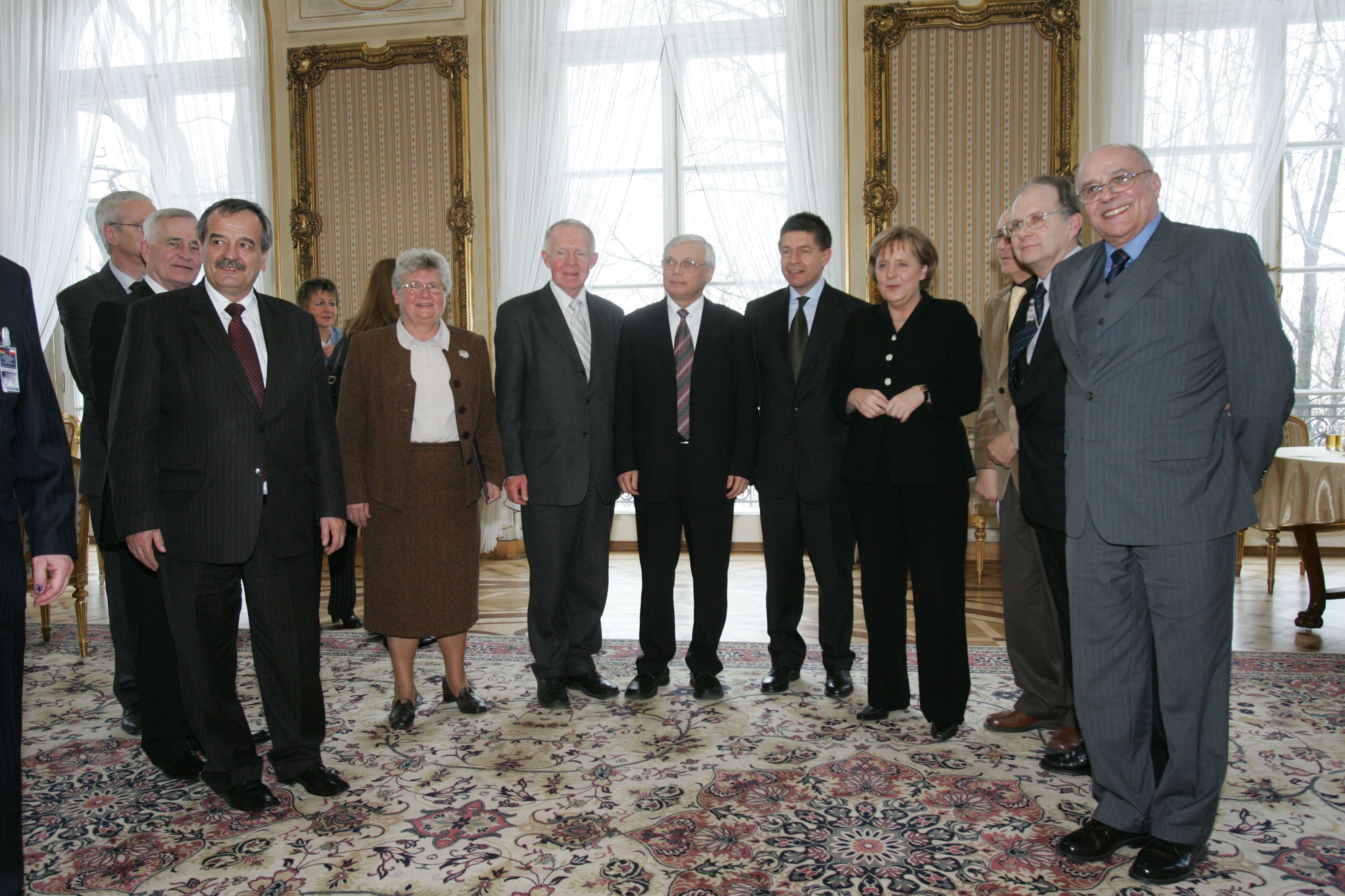 Spotkania Merkel z dawnymi kolegami w 2007 roku. Na zdjęciu widać i Jacka Karwowskiego (siódmy od prawej) i Grzegorza Chałasińskiego (drugi od prawej)