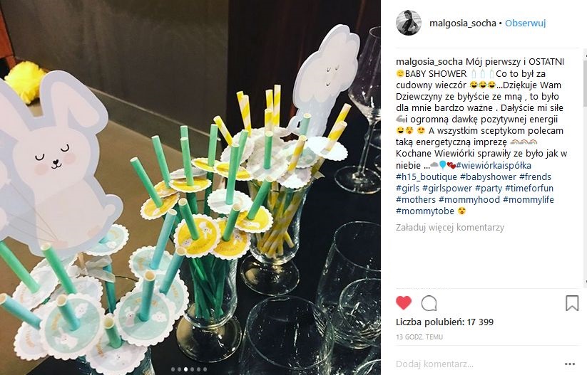 baby shower Małgorzaty Sochy
