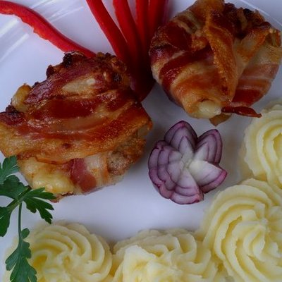 Baconos-sajtos fasírtmuffin recept