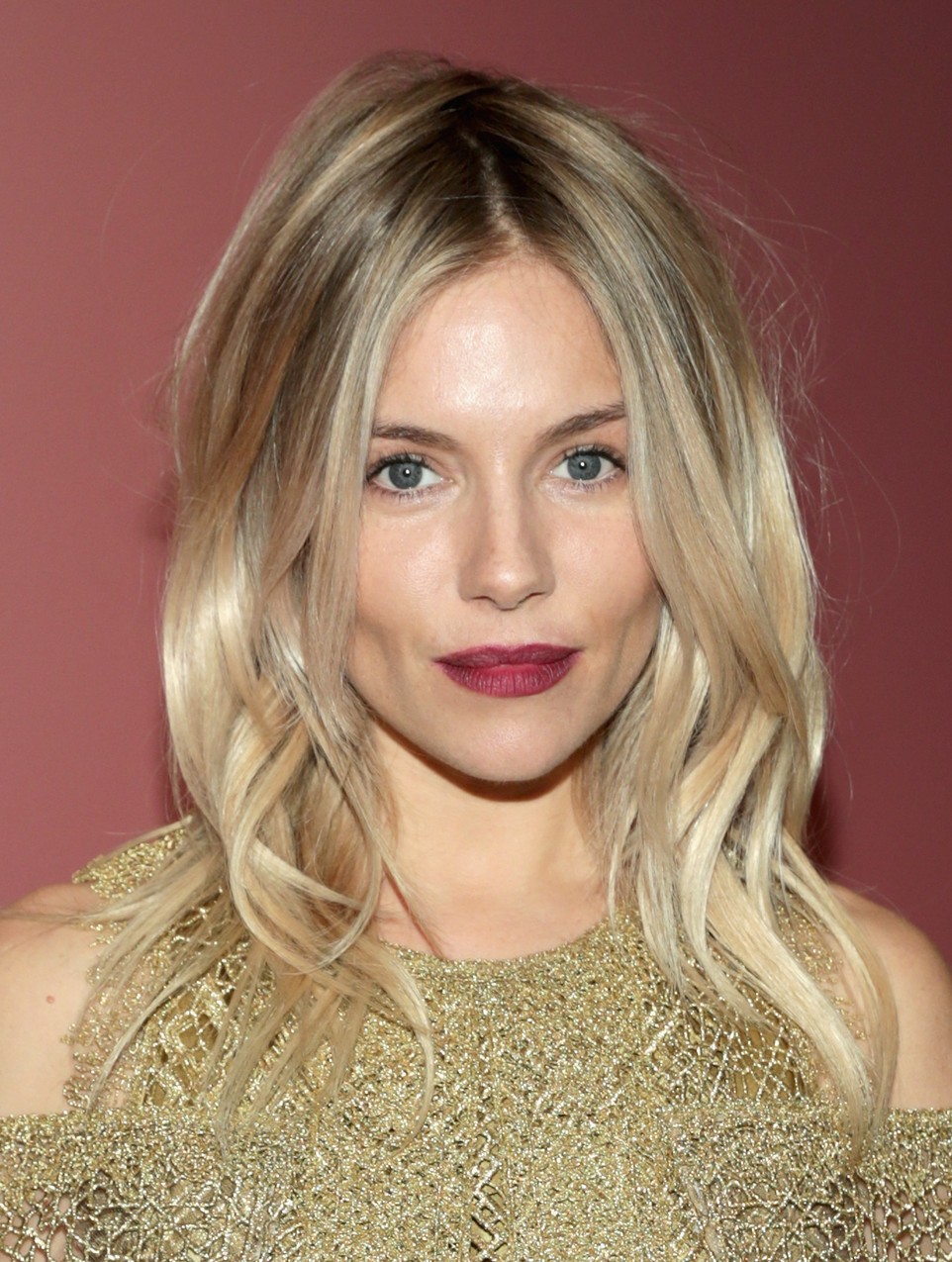 Sienna Miller na premierze kampanii Burberry
