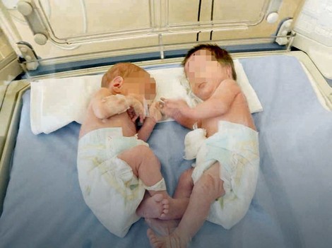 I U INKUBATORU 
SE DRŽE ZA RUKE: 
Lena i Lazar