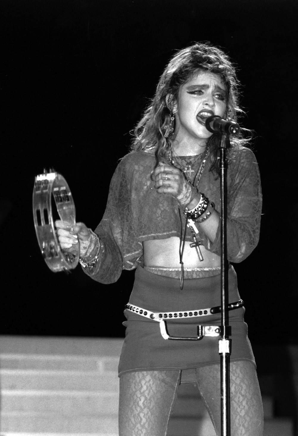 Madonna podczas koncertu Live Aid w 1985 roku