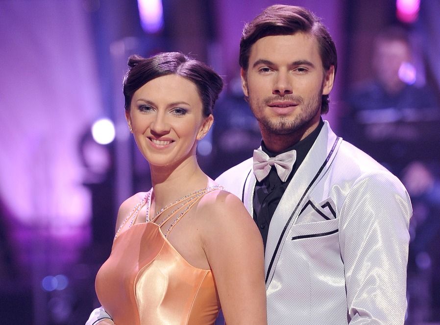 Monika Pyrek ze swym partnerem tanecznym Robertem Rowińskim