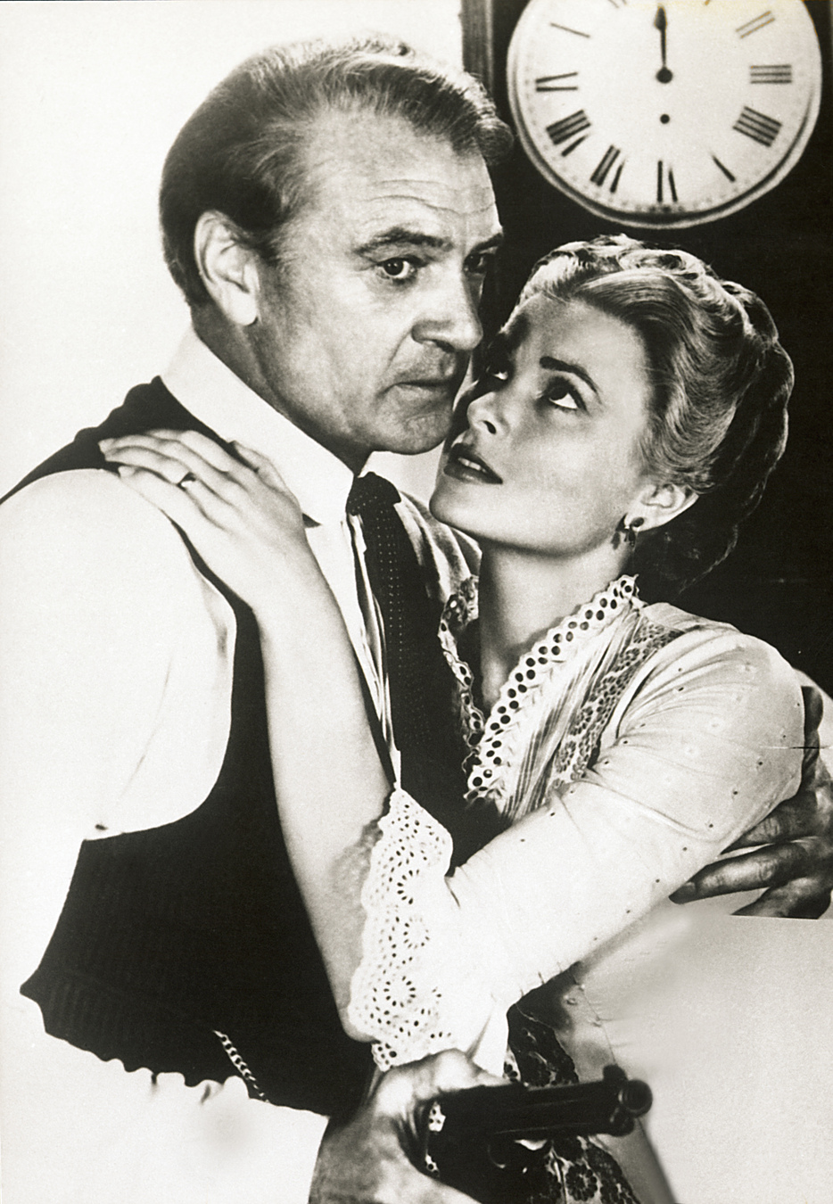 Grace Kelly i Gary Cooper w filmie