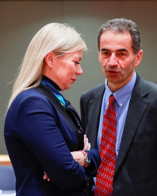 Elżbieta Bieńkowska i Manuel Heitor