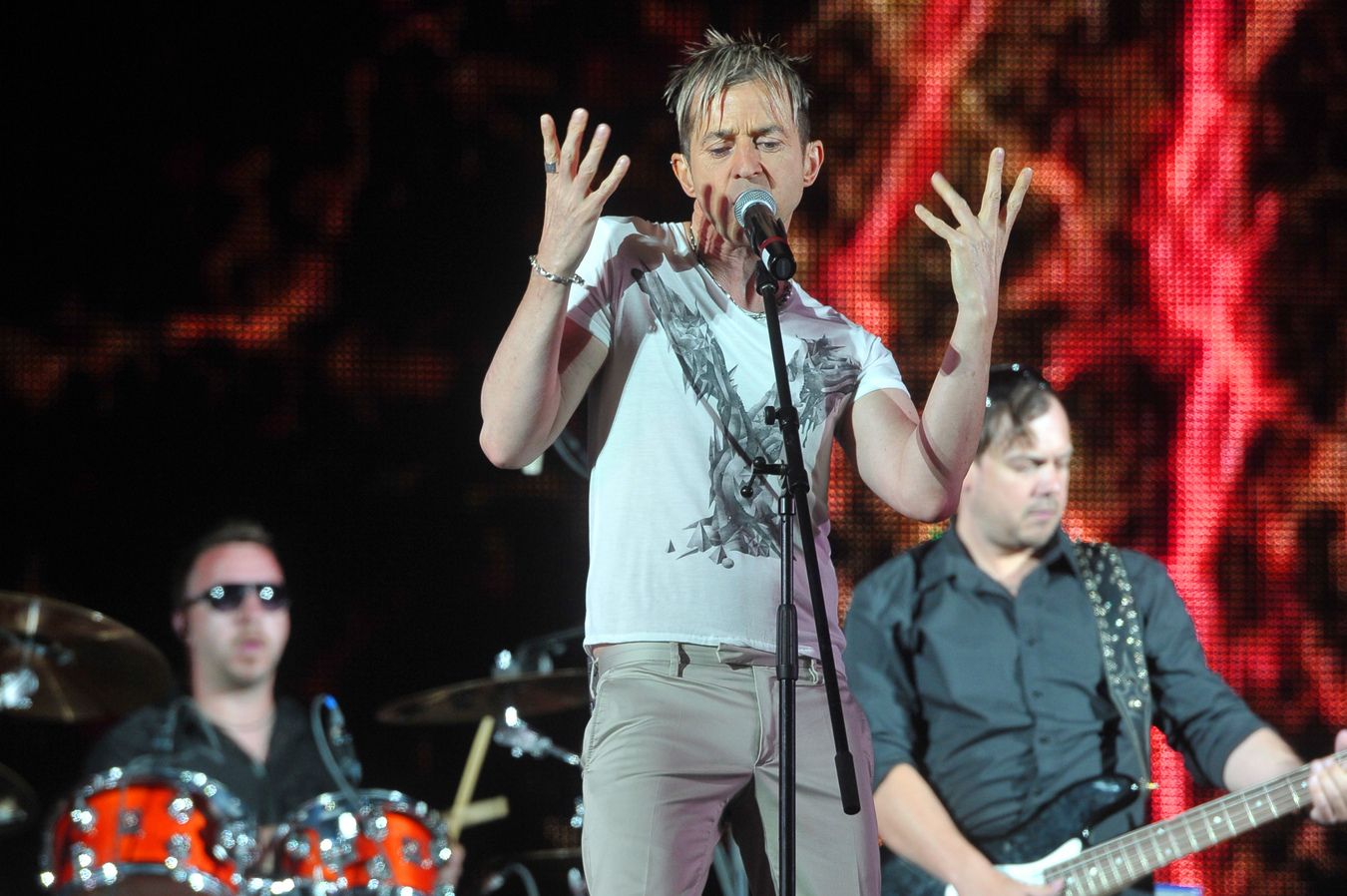 Limahl podczas koncertu Disco Fever w Kołobrzegu