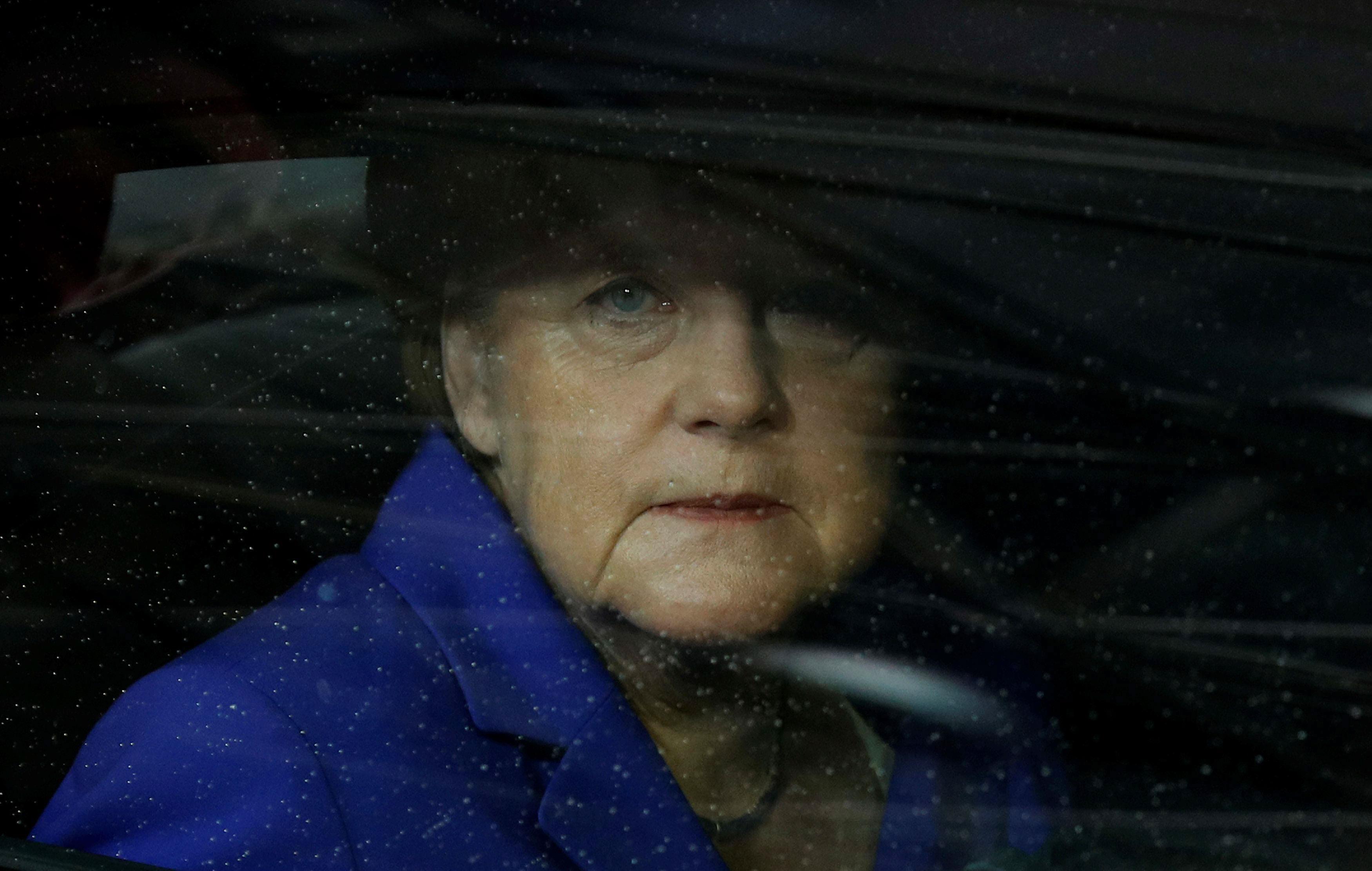 German Chancellor Angela Merkel arrives on the second day of the EU Summit in Brussels, Belgium.