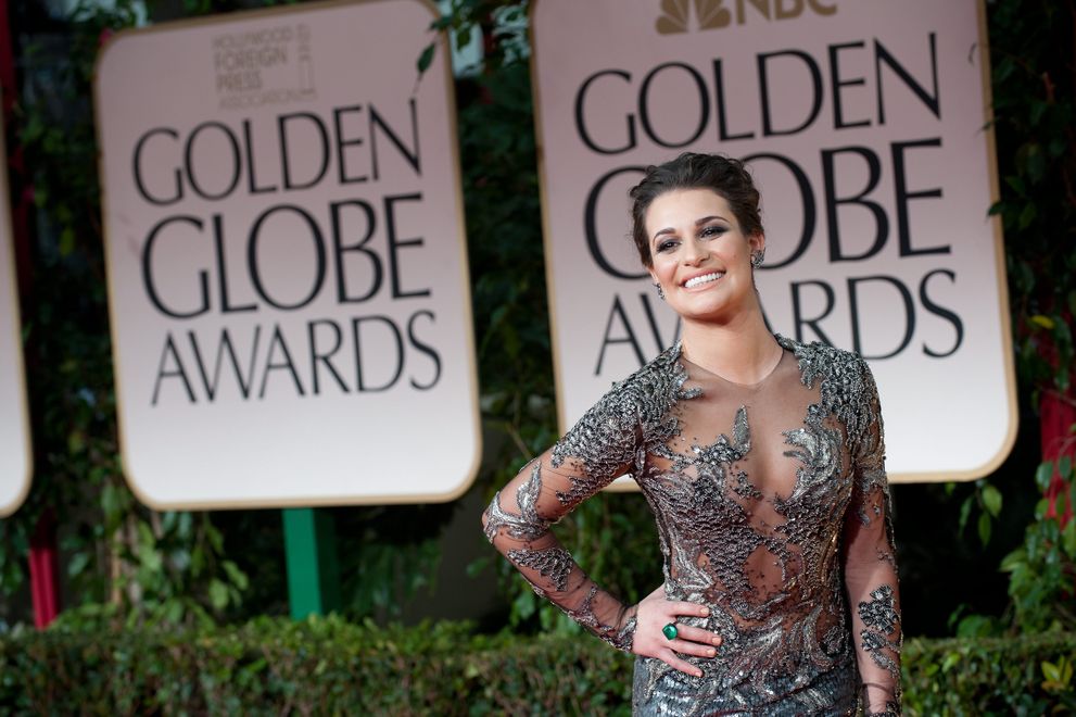 Najpiękniejsze dekolty gwiazd na Złotych Globach: Lea Michele