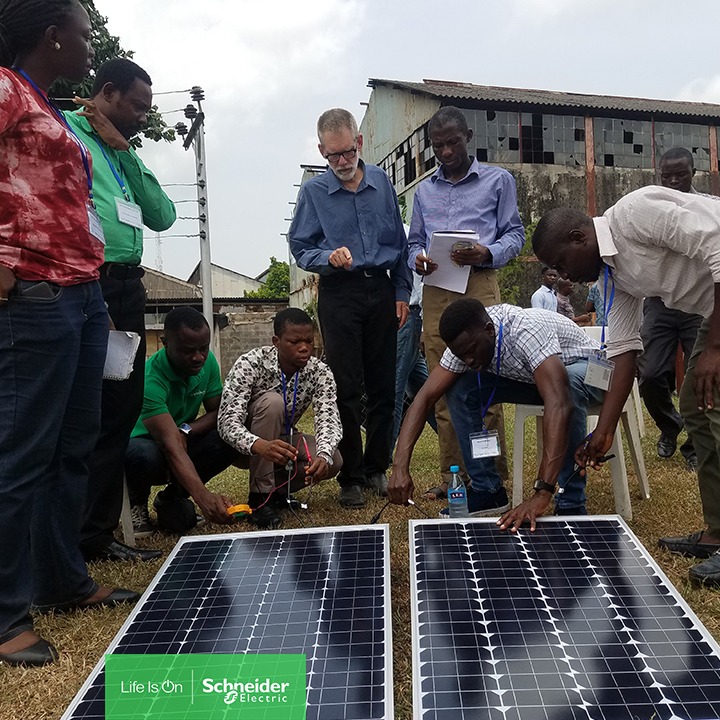 Schneider Electric GIZ ToT outdoor practical