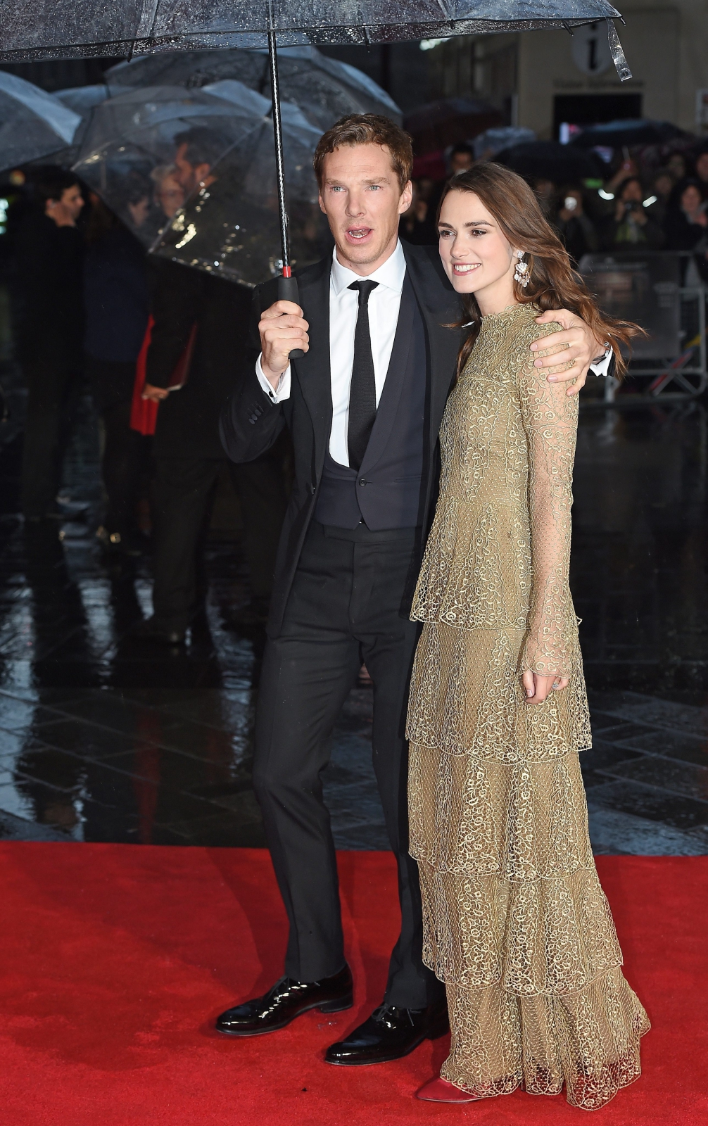 Keira Knightley i Benedict Cumberbatch na premierze