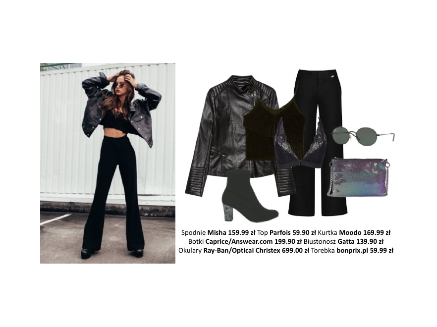 Total Look w czerni nie brzmi dla Ciebie za to zbyt imprezowo? Pozory mylą! Klasyczna czerń to zawsze dobry wybór. Błysku, w prosty sposób możemy dodać poprzez wybranie cekinowej, mieniącej się spódnicy albo torebki z holograficznym połyskiem.