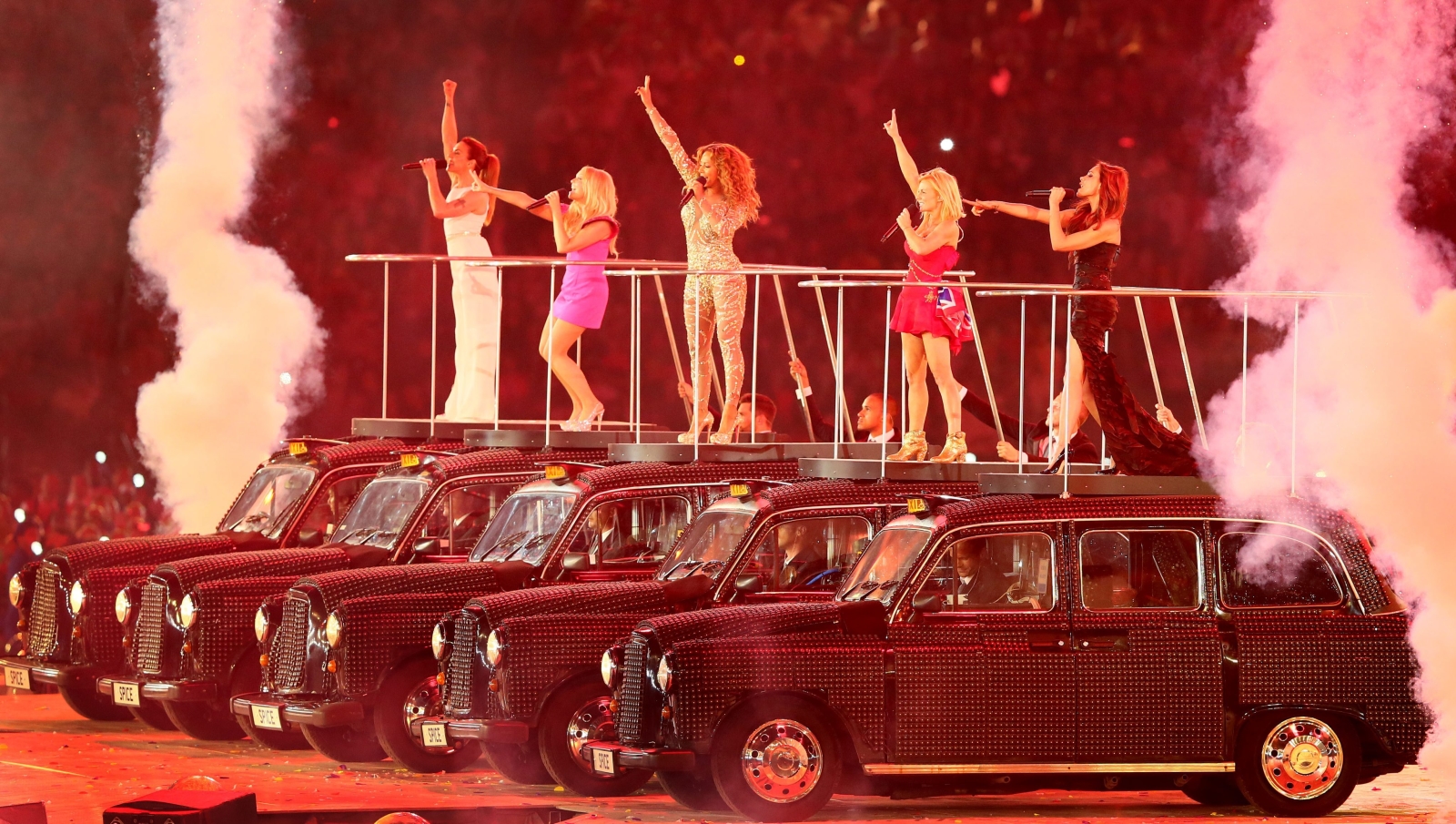 Spice Girls podczas finału Olimpiady w Londynie