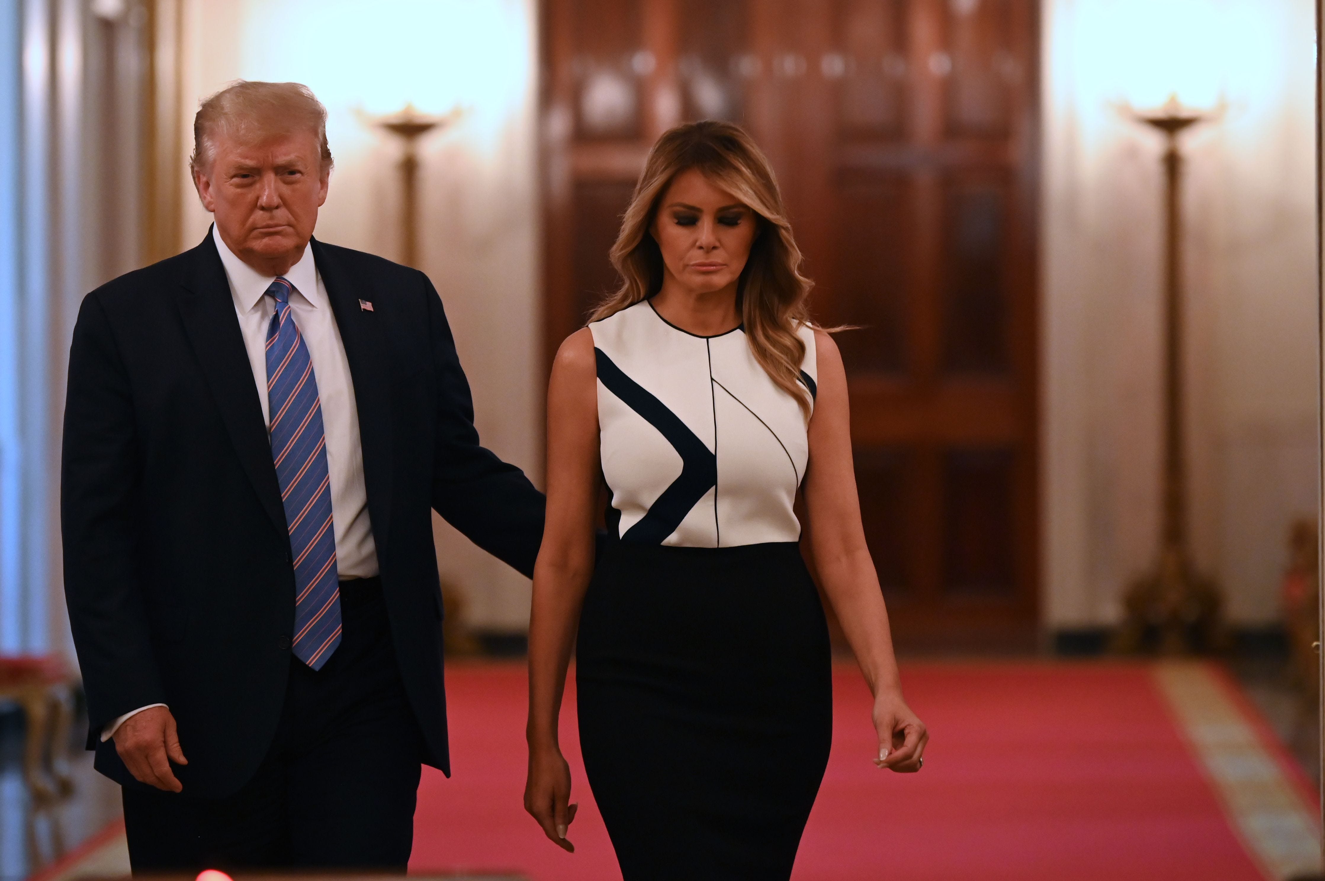 Donald Trump and First Lady Melania Trump (AFP)