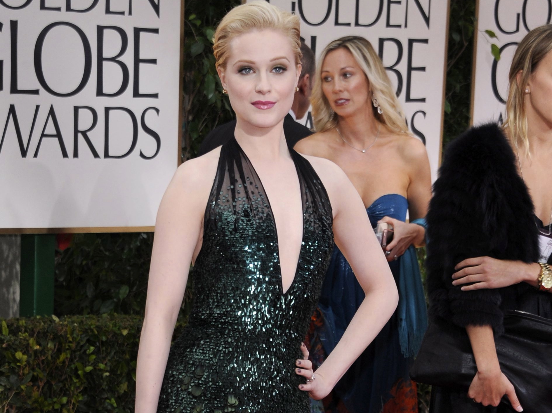 Najpiękniejsze dekolty gwiazd na Złotych Globach:Evan Rachel Wood