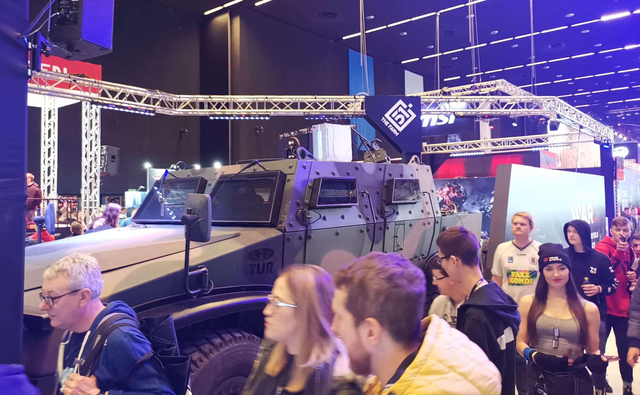 W hali Expo furorę robił pojazd na stoisku twórców gry World War 3