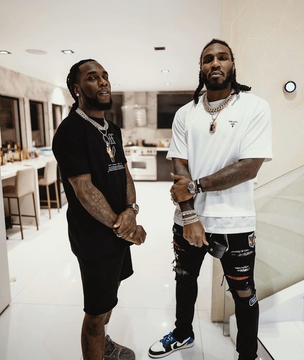 Burna Boy and Jae Crowder met up in 2021