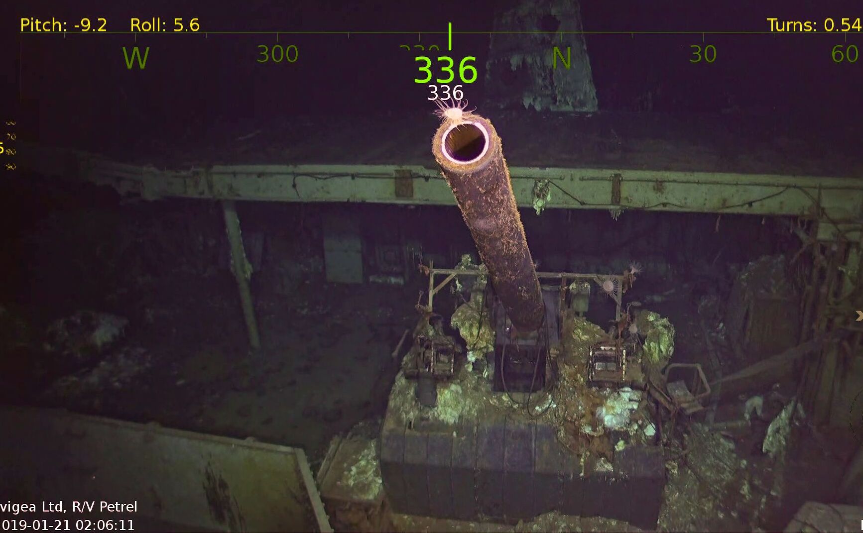 Wrak USS Hornet