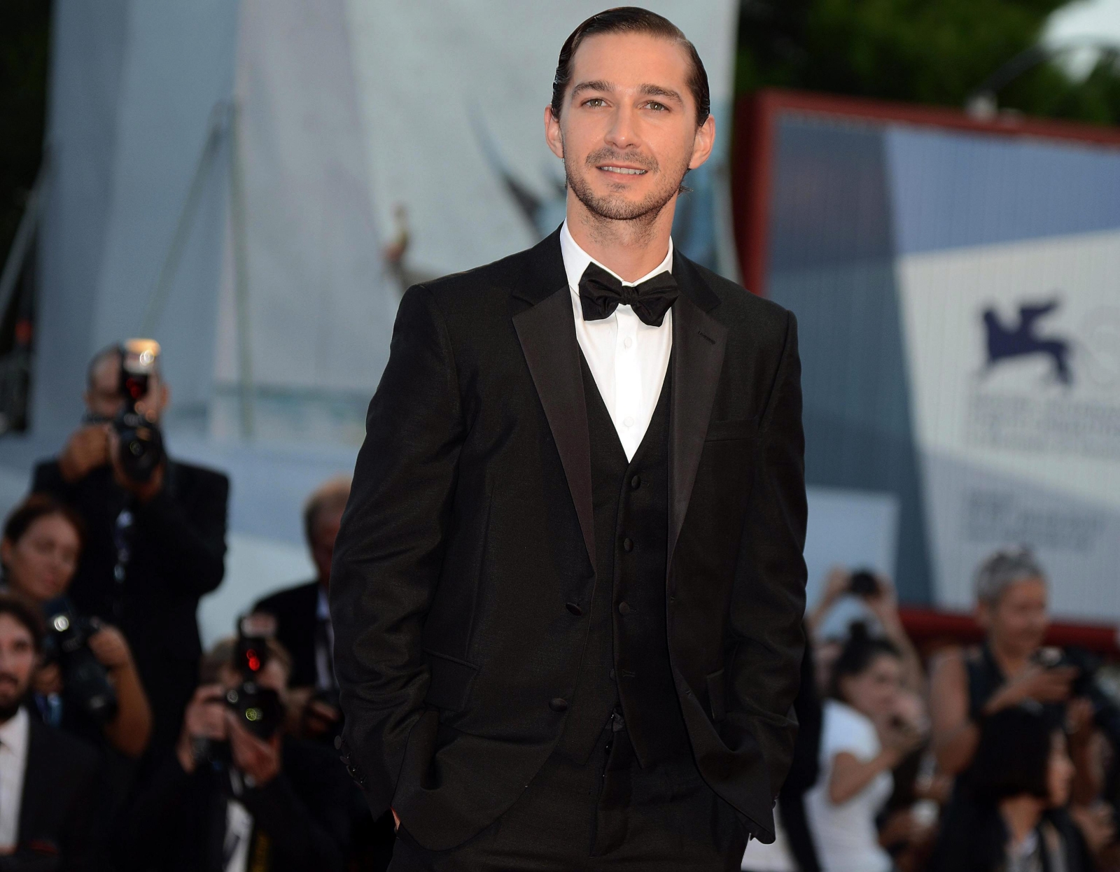 Shia LaBeouf na weneckiej premierze