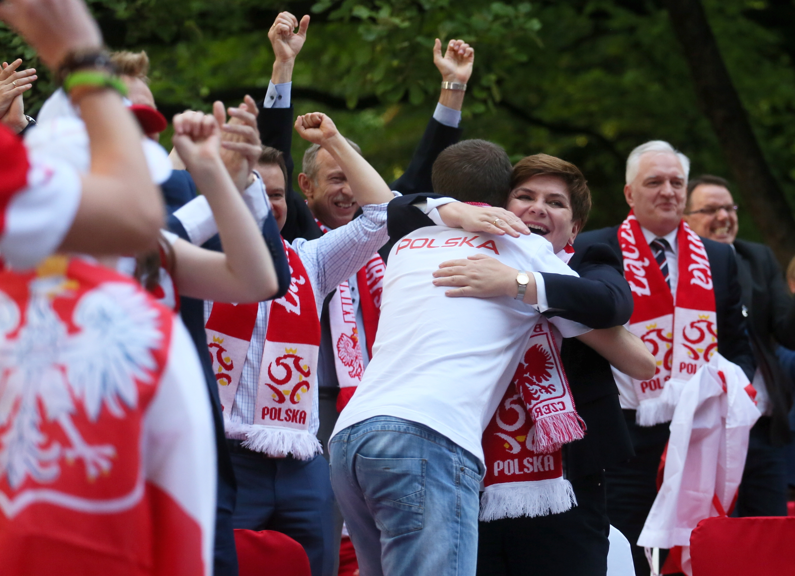 PREMIER SZYDŁO I MINISTROWIE TEŻ KIBICOWALI