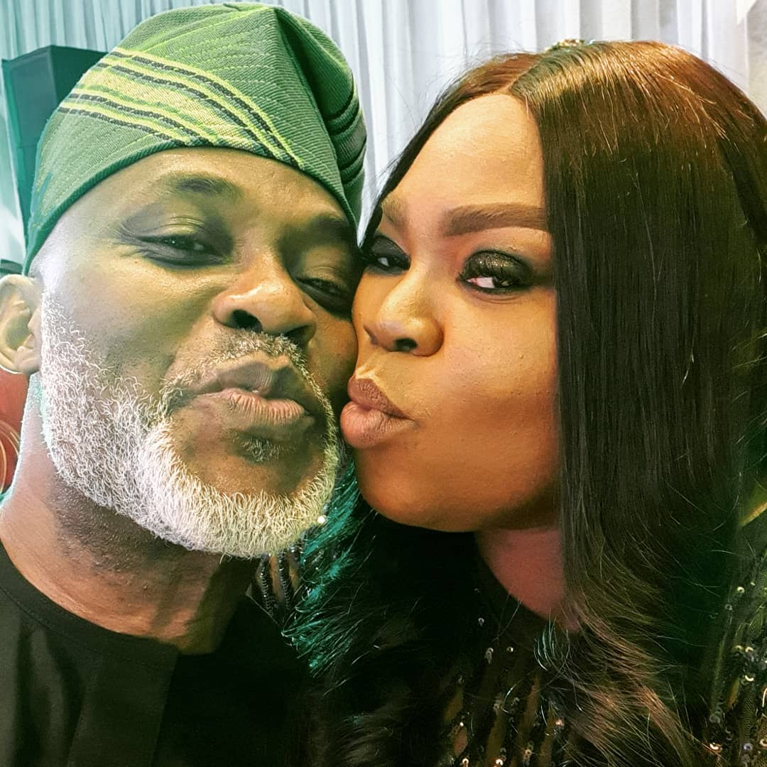 Richard Mofe-Damijo and wife Jumoke Adegbesan [Instagram/MofeDamijo]