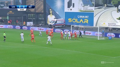 Sandecja - Bruk-Bet (0:0): Duży pech Gergela! Błyskawiczna kontra gości, Słowak trafia w słupek