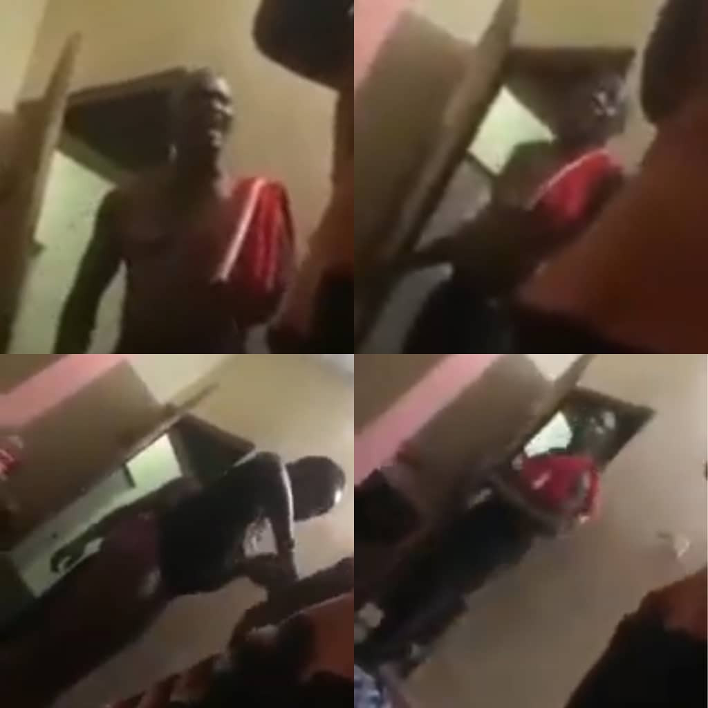 Daughters gang up against father as he threatens to beat their mom to death (video)