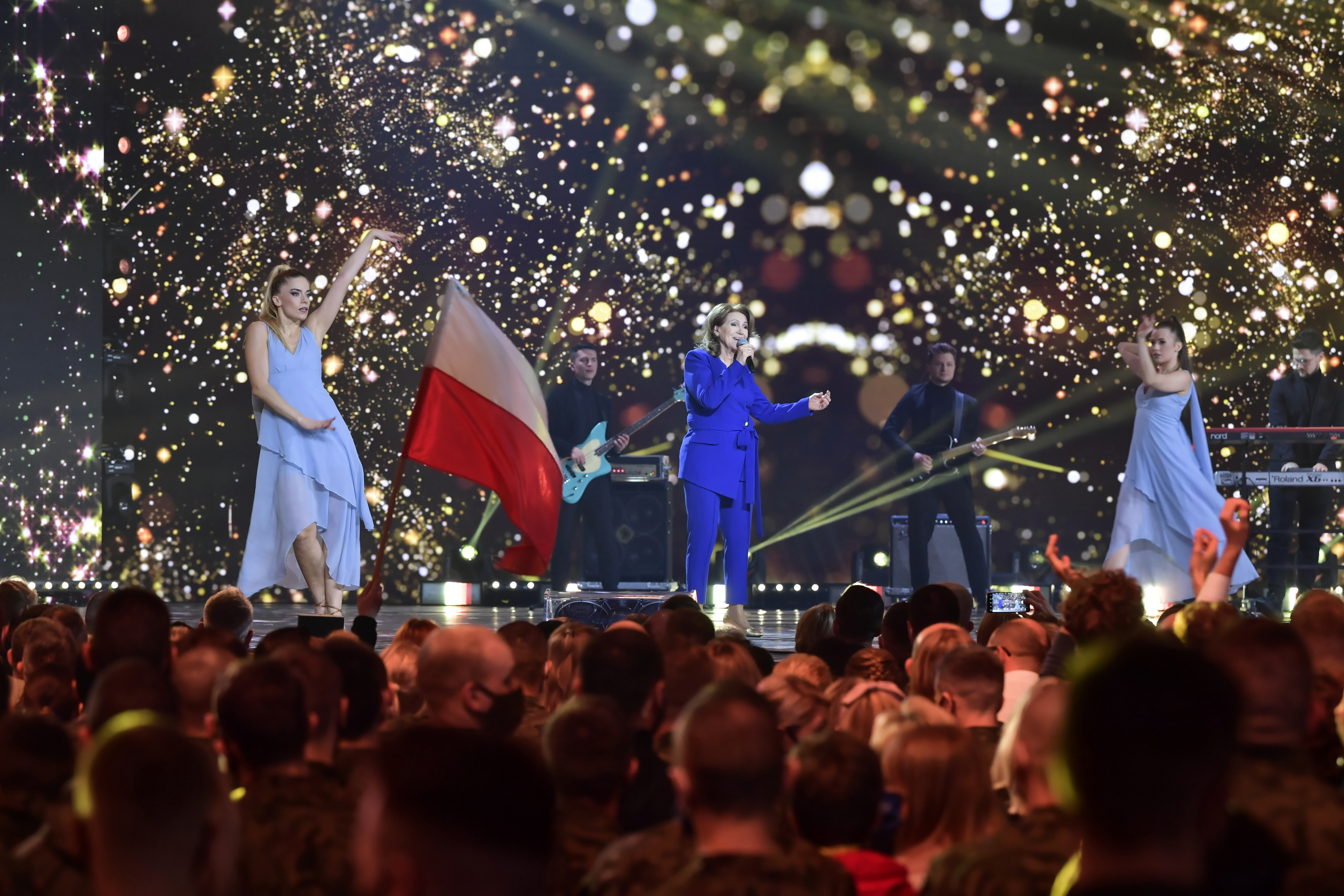 Halina Frąckowiak podczas koncertu