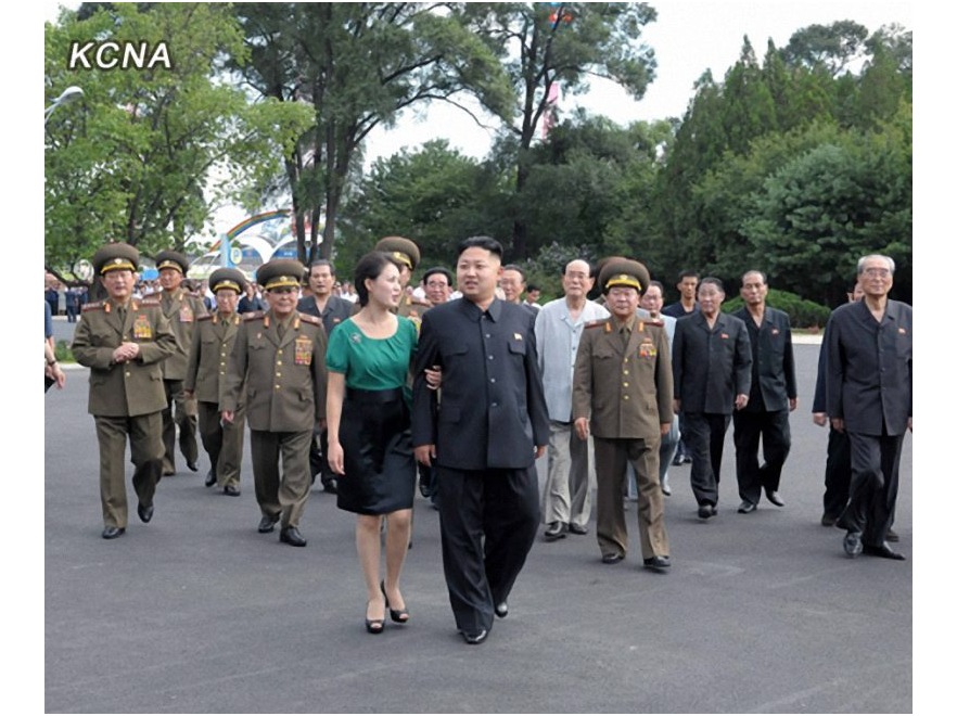 Kim Dzong Un i jego żona Ri Sol-Ju