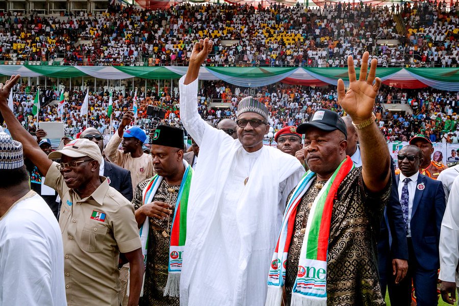 Akwa Ibom APC stages victory rally for Buhari in Uyo [theeagleonline]