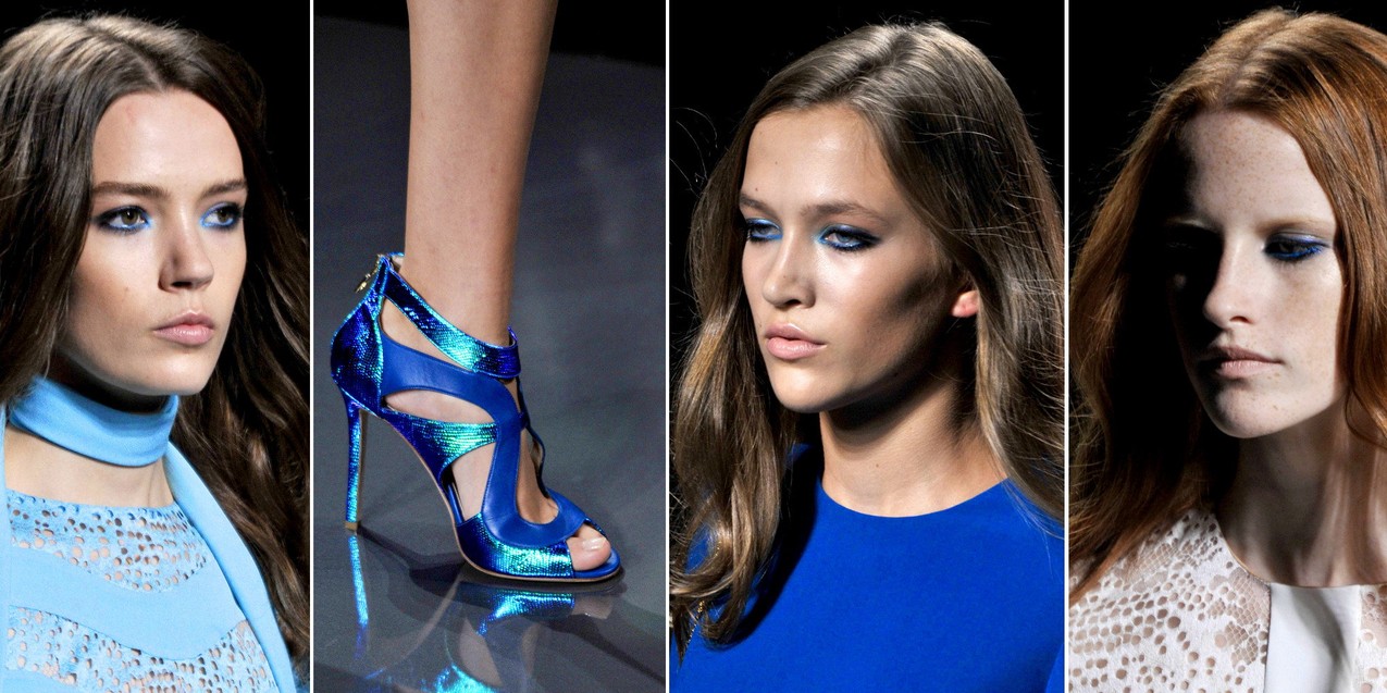Niebieskie smokey eyes Elie Saab