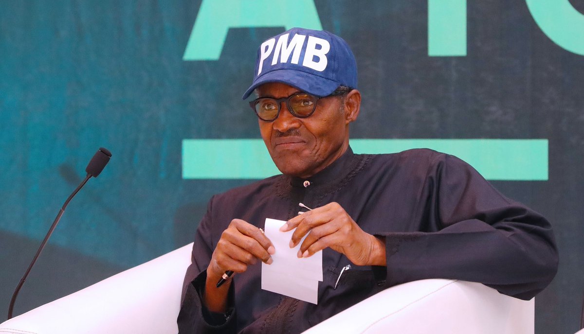 President Muhammadu Buhari, 76, is seeking re-election [Twitter/@BashirAhmaad]