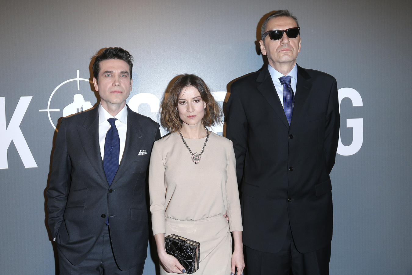 Maja Ostaszewska, Marcin Dorociński i Władysław Pasikowski na premierze filmu