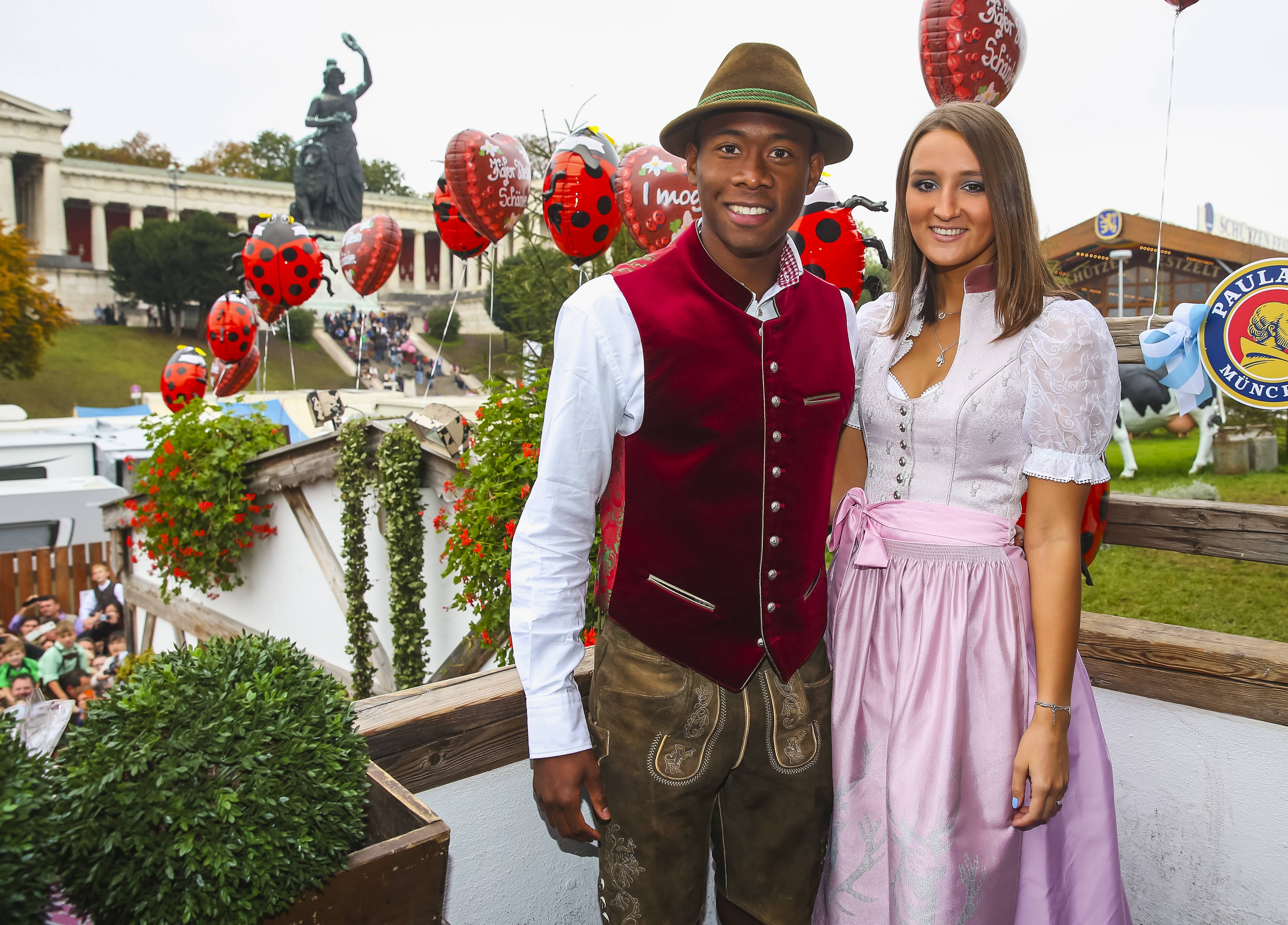 David Alaba i jego dziewczyna Katja Butylina.