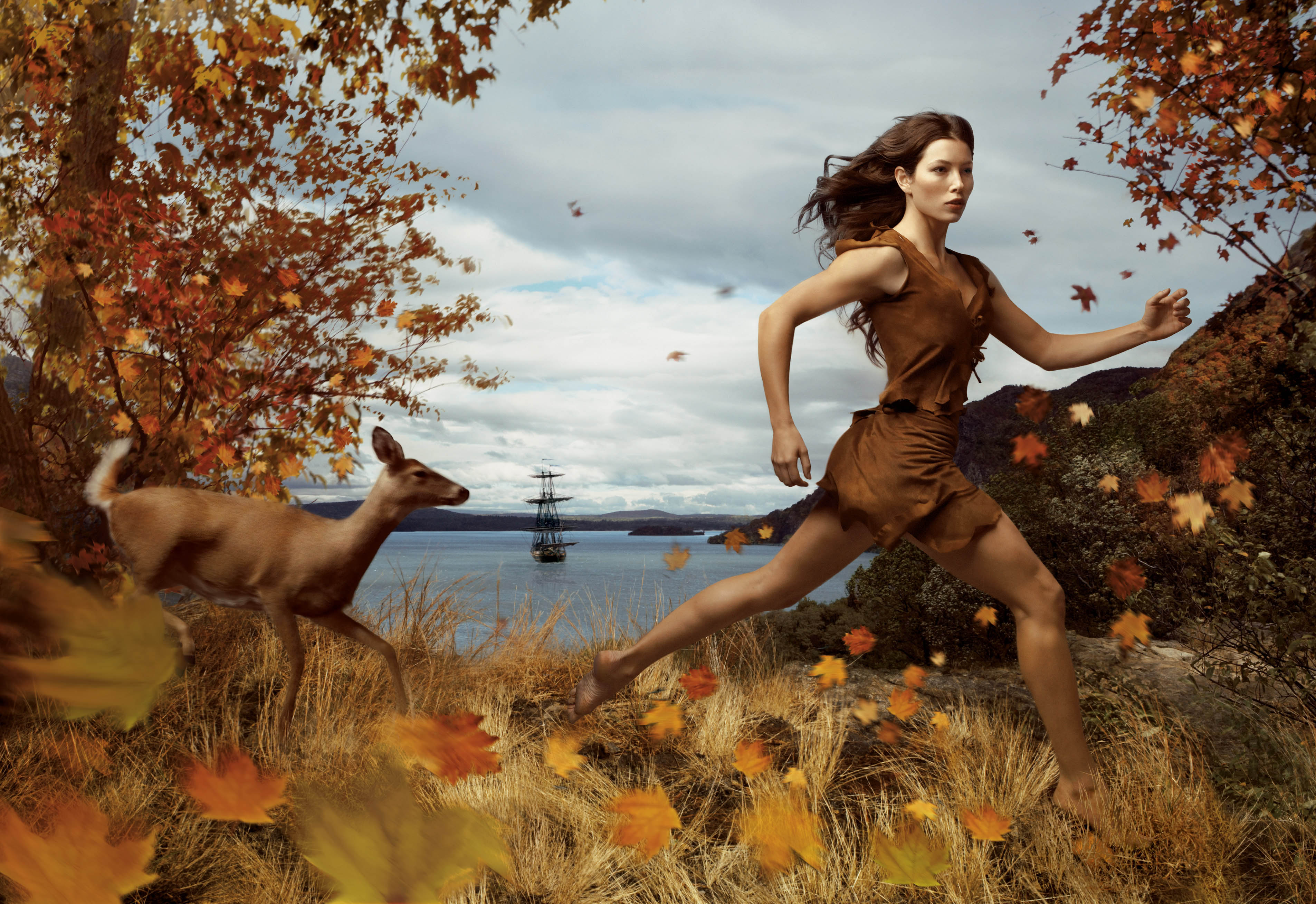 Jessica Biel w roli Pocahontas (2008)