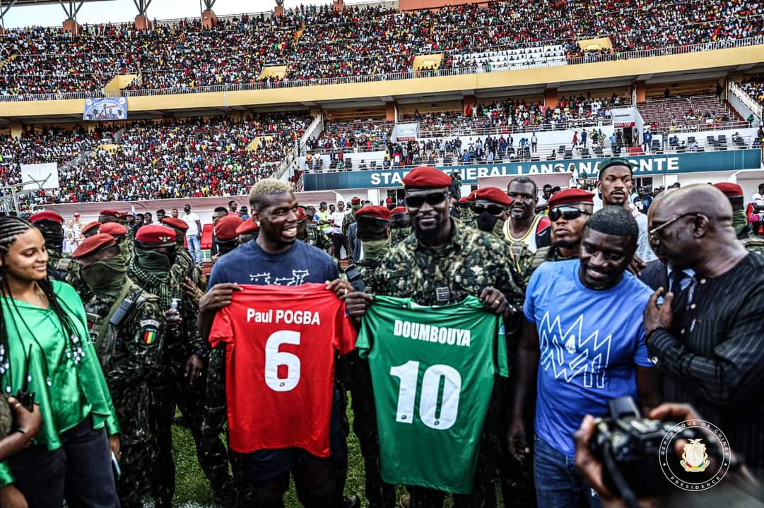Paul Pogba teams up with Emmanuel Adebayor for charity game [Photos]