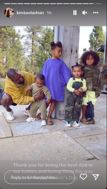 Kim Kardashian celebrates Kanye West on Father's Day