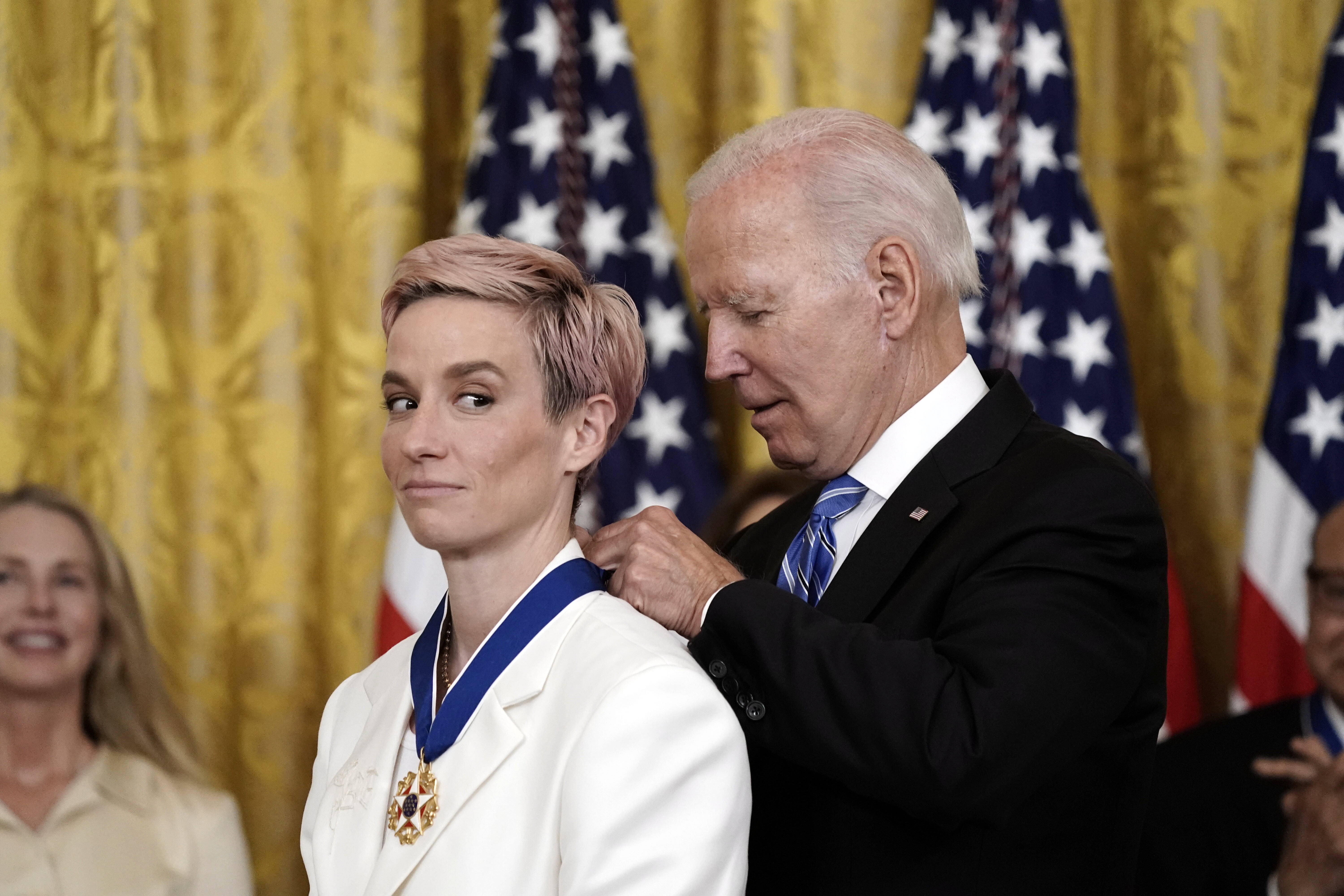 Megan Rapinoe i Joe Biden