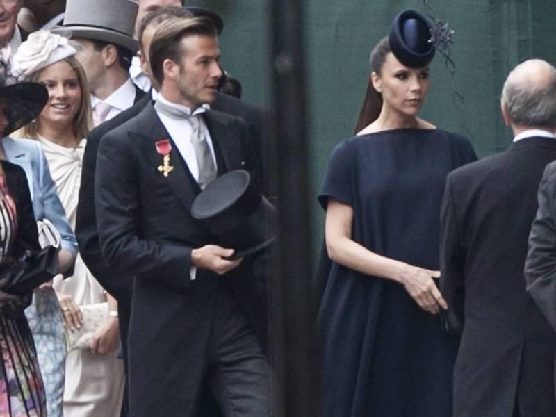 ślub Wiliama i Kate 3 David Beckham Victoria Beckham policja
