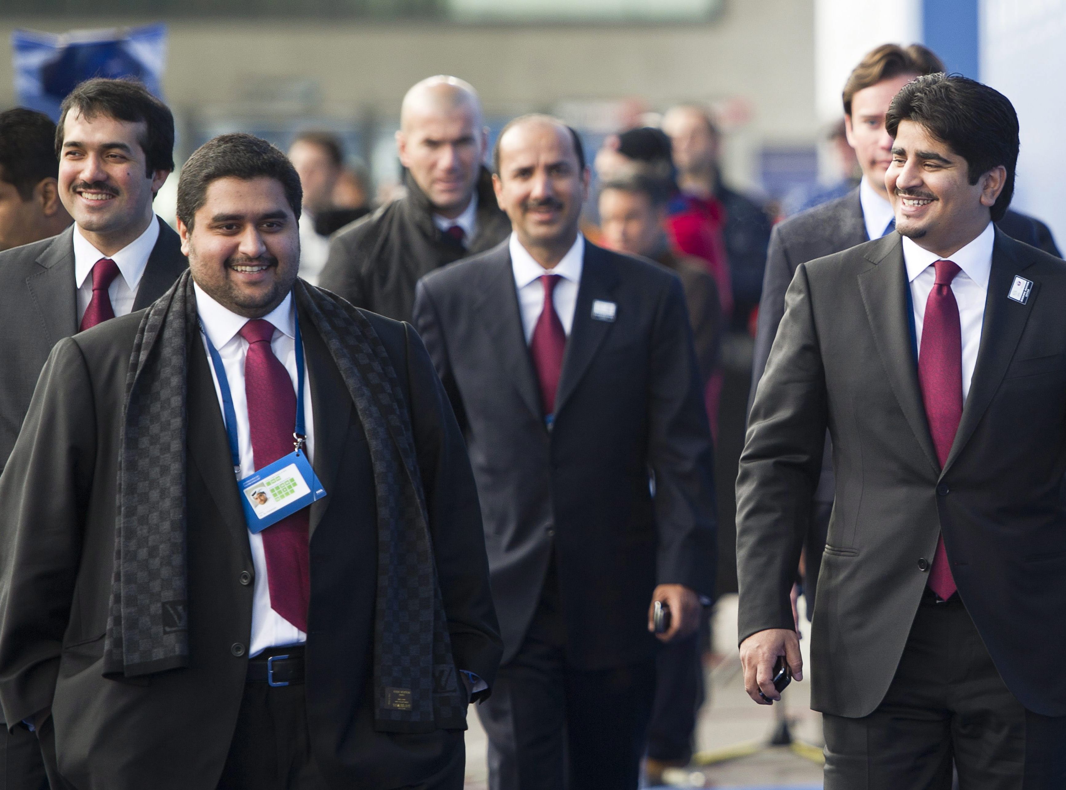 Delegacja Kataru przed uroczystością