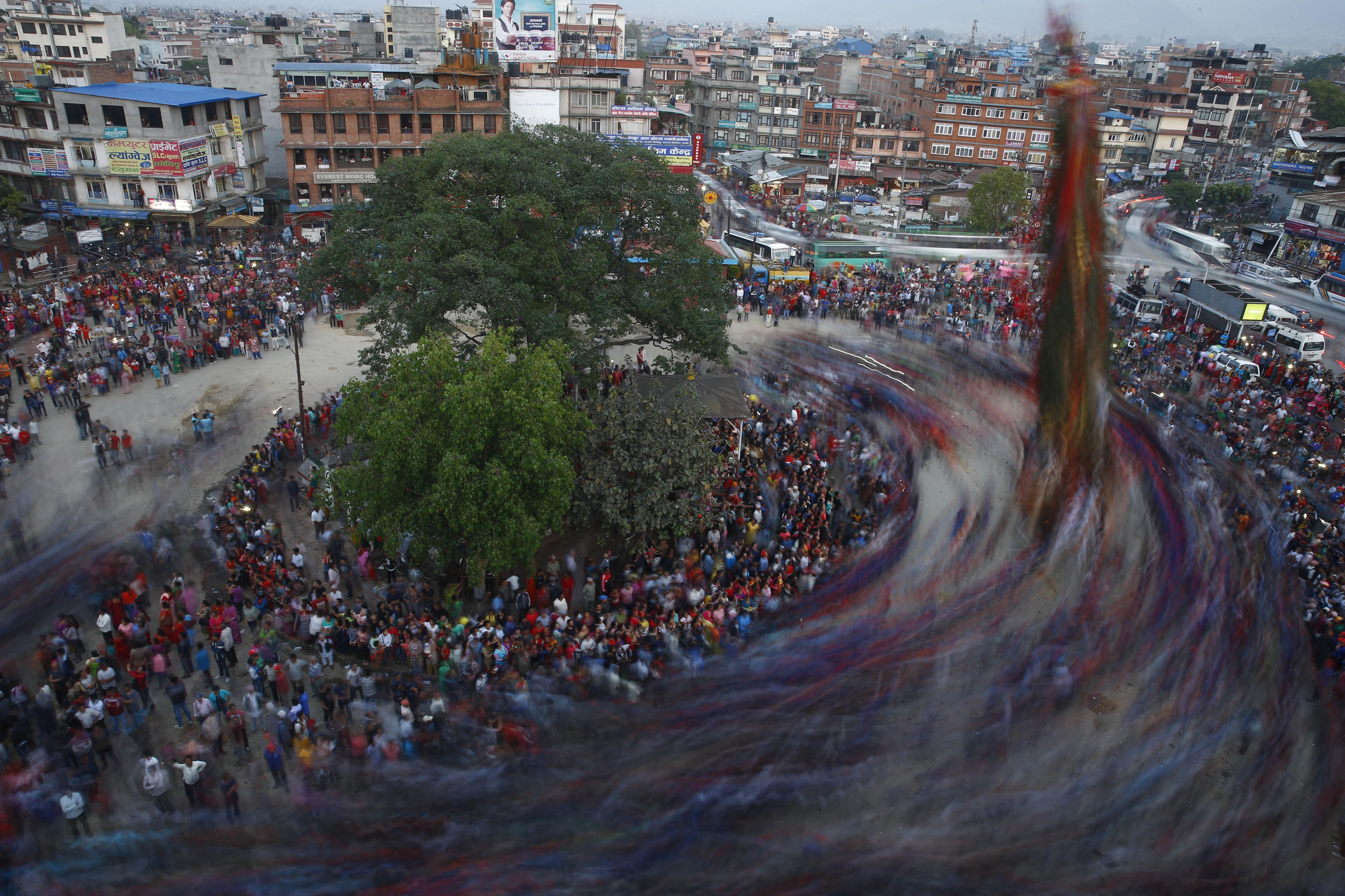 Rato Machhindranath Chariot Festival in Nepal